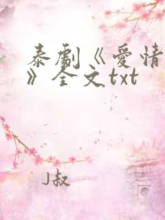 泰剧《爱情诡计》全文txt