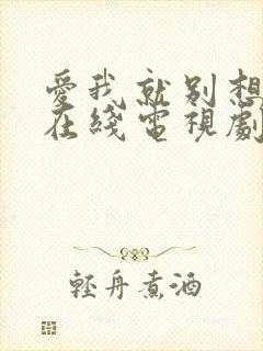 爱我就别想太多在线电视剧免费观看