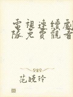 电视连续剧三大队免费观看