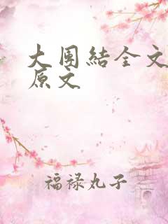 大团结全文阅读原文