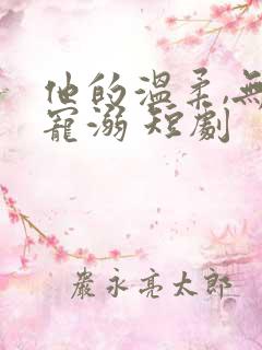 他的温柔,无尽宠溺 短剧