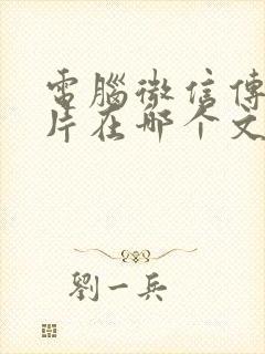 电脑微信传的照片在哪个文件夹