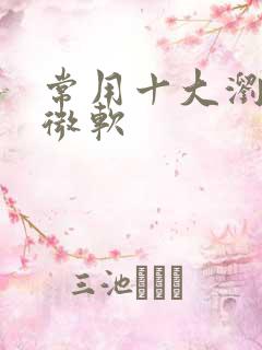 常用十大浏览器微软