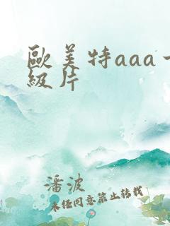 欧美特aaa一级片