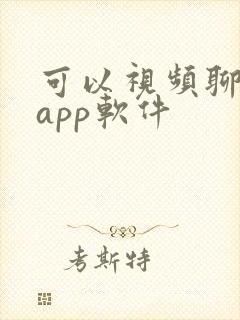 可以视频聊天的app软件