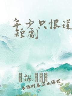 年少只恨道缘浅 短剧