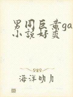 男同巨黄gay小说好爽