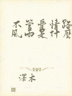 不管爱情路上多风雨是什么歌