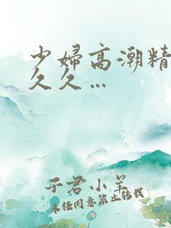 少妇高潮精品久久久…