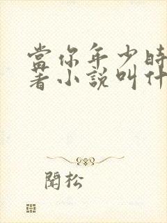 当你年少时的原著小说叫什么