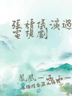 张婧仪演过哪些电视剧