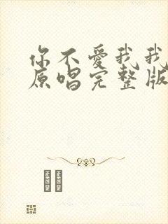 你不爱我我爱你原唱完整版