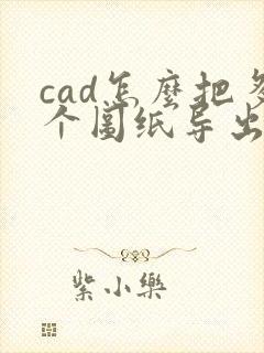 cad怎么把多个图纸导出成一个pdf