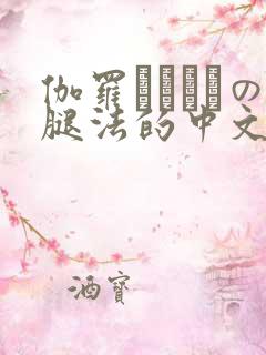 伽罗ちゃんへの腿法的中文