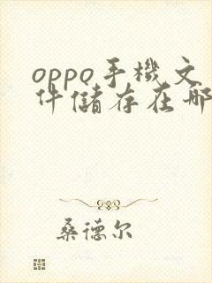 oppo手机文件储存在哪里