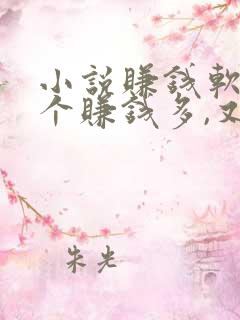 小说赚钱软件哪个赚钱多,又安全