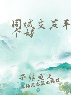 同城交友平台那个好