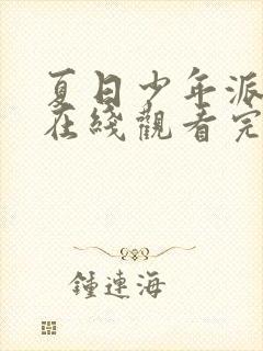 夏日少年派高清在线观看完整版