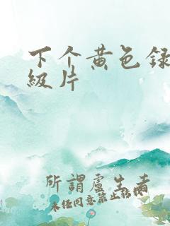 下个黄色录像一级片