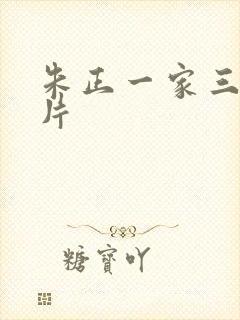 朱正一家三口照片