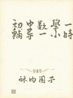 初中数学一对一辅导一小时多少钱