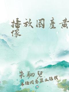 播放国产黄色录像