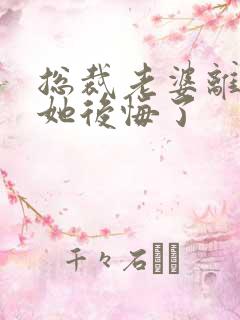 总裁老婆离婚后她后悔了