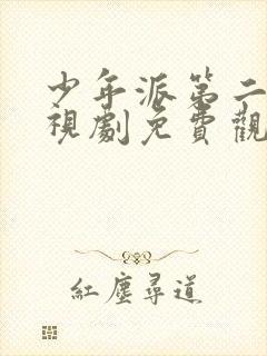 少年派第二季电视剧免费观看西瓜