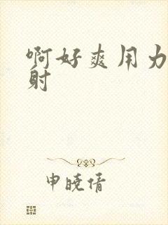 啊好爽用力插快射