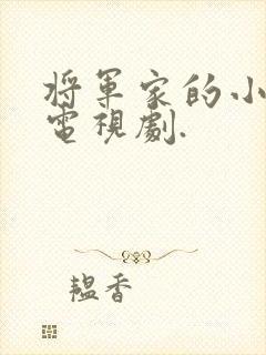 将军家的小娘子电视剧.