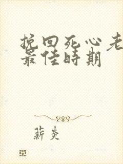 挽回死心老公的最佳时期