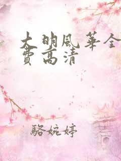 大明风华全集免费高清