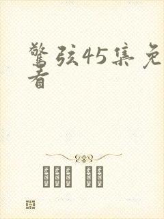 惊弦45集免费看