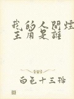 我的人间烟火女主角是谁