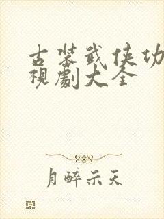 古装武侠功夫电视剧大全