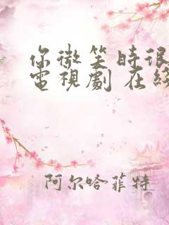 你微笑时很美 电视剧 在线观看