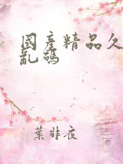 国产精品久久久乱码