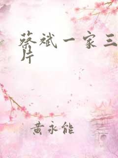 蔡斌一家三口照片