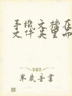 手机文档在哪个文件夹里面