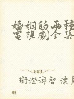 婚姻的两种猜想电视剧全集免费观看