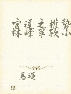 官道之权势滔天林峰宁欣小说阅读