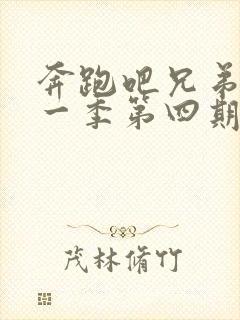 奔跑吧兄弟第十一季第四期