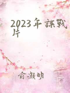 2023年谍战片
