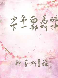 少年白马醉春风下一部叫什么