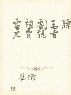 电视剧王牌部队免费观看