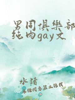 男同俱乐部高h纯肉gay文