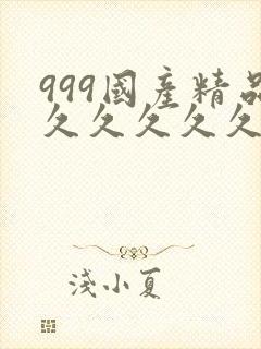 999国产精品久久久久久