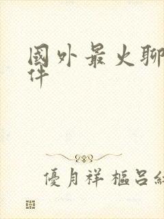 国外最火聊天软件