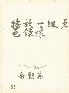 播放一级免费黄色录像