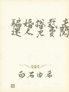 骗婚总裁老婆很迷人免费阅读全文